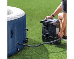 Opblaasbare Whirlpool – Industrial Home PureRelax Bubble Spa 4-Persoons – 180x66 cm – 100 Bubbelsproeiers – Verwarming tot 40°C – Luxe Jacuzzi voor Buiten & Binnen – Compleet Bubbelbad