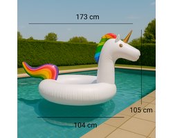 Opblaasbare Zwemband - Unicorn - 173 x 104 x 105 cm - 50 kg - Zwemring - Opblaasband - Opblaasbaar Zwembandspeelgoed