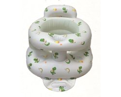 Opblaasstoel dino - Opblaasbare Baby Stoel - Zelfopblazend Kinderzitje voor baby´s vanaf 4 maanden - Zacht en Veilig Baby Stoeltje - Ideaal voor thuis, Vakantie & Bezoek - Babystoel - Baby Zitje - Kraamcadeau