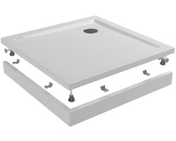 Opbouw Douchebak Vierkant 90 x 90 cm - Compleet met Douchebak, Potenset, Voorzetpaneel en Sifon