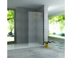 Opbouwnis badkamer met handdoekhaakjes | Goud