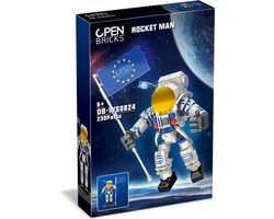 OPEN BRICKS - Rocket Man - astronaut bricks - 230 pieces - 230 stuks - 6+ - cadeau idee - kindercadeaus - verjaardagscadeau