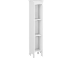 Open kast Bracke met 3 vakken HKC kolomkast 80x17x17 wit