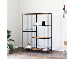 Open Kast Rechthoek - 5 vakken - Geen Deuren - 70x35x112cm