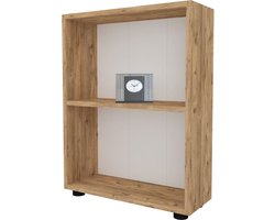 Open kast - Wandkast - Decoratieve Boekenkast - Planken - Pijnboom