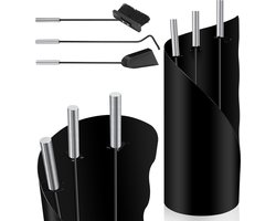 Openhaard set - Haardset zwart - 4-deligs haardgereedschap - haardstel - open haard set