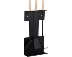 openhaard set - modern - 4-delig - schep - bezem - pook - haardstel - voor houtkachel