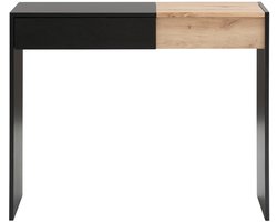 Opera-Kaptafel - 1-lade 1-klep - Zwart Eikenlook