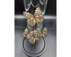 Opgezette Vlinders in Stolp - Vlinder In Glazen Stolp - Vlinderstolp Glas - 30 cm