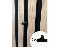 Ophangclips voor akoestisch wandpaneel - Akupanel - Akoestische panelen - Inwendig schroefdraad - 13 tot 15 mm ruimte tussen de latten - Inclusief 20mm m5 bout