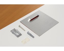 Ophangplaat voor foto op Aluminium / plexiglas wanddecoratie 10x10cm 6KG - Foto ophangsysteem zelfklevend - ophangsysteem schilderijen & foto's op plexiglas of dibond - plus muurbeugel en accessoires