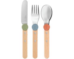 Opinel Le Petit Gourmet Bestekset – 3-delig – Multicolor – Hout/RVS