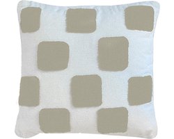 OPJET Kussen Naturel Ecru Tegels 40X40Cm