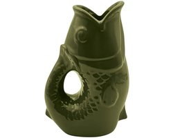 OPJET Vaas 'Vis' - groen Wonen > Woonaccessoires > Decoratieve accessoires > Vazen > Vazen