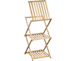 Opklapbaar Rek, 39x32x67cm, Kesper, FSC Bamboe