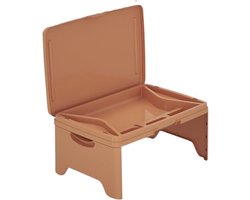 Opklapbare bedtafel - Inklapbaar bureau - Comfortabel werken - Ergonomisch ontwerp - 100x100x10 mm - Oranje