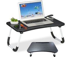 Opklapbare Laptoptafel - Schoottafel - Bedtafelblad - Laptoptafel Voor Op Bed - Laptopstandaard Met Tabletsleuf