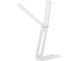 Opklapbare LED Tafellamp met Dubbele Kop - Verstelbaar en Oogbeschermend Nachtlampje voor Slaapkamer en Bureautafel