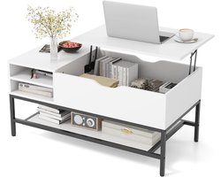 Opklapbare Salontafel met Opbergruimte - Woonkamertafel met Modern Design