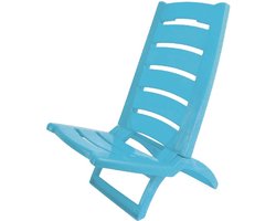 Opklapbare Strandstoel 37x79 cm Azure