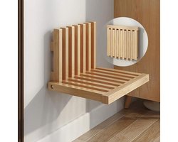 Opklapbare Wandstoel Hout Massief Ruimtebesparend Schoen Wisselkruk