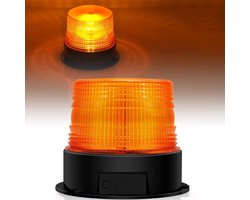 Oplaadbare draadloze LED-lamp, 12V-24V oranje stroboscoop, magnetische noodrichtingaanwijzer geschikt voor auto's, tractoren en SUV's.