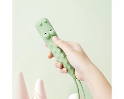 Oplaadbare krokodillen-ledzaklamp, schattige zaklamp van siliconen in de vorm van een dier, ligt prettig in de hand, lang indrukken om de helderheid aan te passen, creatieve verlichting voor buiten.