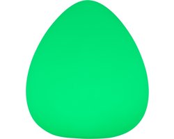 Oplaadbare Lamp LED RGB Steen 30 cm incl. Afstandsbediening - Funnylights Zubat Tuinlamp