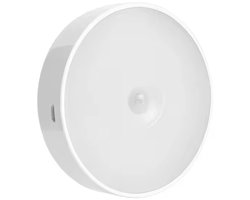 Oplaadbare LED Lamp met Bewegingssensor - Verstelbaar Warm Licht en Koud Wit Licht - Rond Wandlamp