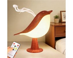 Oplaadbare schattige vogellamp – Kleine Vogel Nachttafel Lamp – 3 Kleurtemperaturen – Met afstandsbediening– Afneembaar Ontwerp – Aroma Diffuser – voor Slaapkamer en Bureau