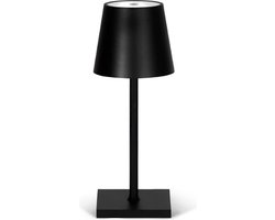 Oplaadbare Tafellamp - Dimbaar - Bureaulamp - Voor Binnen - 26CM - Zwart