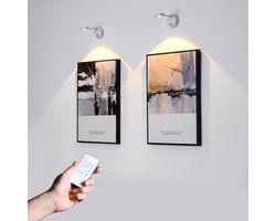 Oplaadbare wandlamp met aanraakbediening en 3 verlichtingsmodi voor binnen en buiten