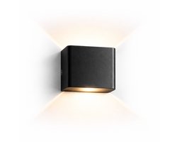 Oplaadbare Wandlamp met Bewegingssensor - Draadloze LED Wandlamp Binnen & Buiten - USB Oplaadbaar - Warm Wit 3000K - Zwart