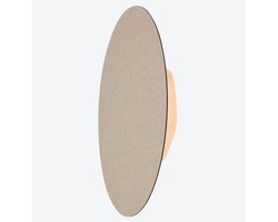 Oplaadbare | wandlamp | Rond | Linnen look | Ø 18 cm