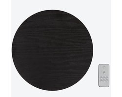 Oplaadbare | wandlamp | Rond | Zwart | Ø 18 cm | 100 lumen