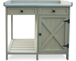 Oppottafel - Tuinwerktafel - Tuinwerkbank - Grijs