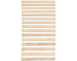 Oprolbare lattenbodem 70 x 140 van massief dennenhout - lattenbodem met 11 latten van massief hout, oprolbare lattenbodem - hoofdafbeelding