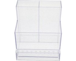 Opruimbak Nageldrill Bits - Opberger Polijstkoppen - Nagelstudio Organiseren - Transparant Met Displayfunctie - 105 x 105 x 103 cm