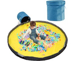Opruimzak voor kinderen, met trekkoord, speelgoed, opbergdoos met deksel, draaggreep, babyspeeldeken, kinderspeelgoed, opbergzak voor kinderkamer, outdoor, picknick