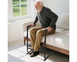 Opstahulp voor bank, bed, toilet, hefhulp, antislip loophulp voor senioren, met brede handgreep, in hoogte en breedte verstelbaar, ondersteuning voor patiënten en gehandicapten, tot 204 kg
