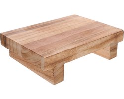 Opstapkruk - Opstapje - Houten Opstapje - Kinderkrukje - Voetenbankje - Stabiele Kruk van Massief Hout - Voor Kinderen Volwassenen Keuken Badkamer en Slaapkamer