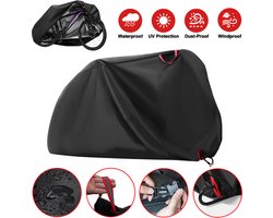 Optimale Bescherming voor je Fiets - 210D Oxford-stof Fietsenhoes met draagtas- tegen Stof en Water-zwart 180X60X90CM