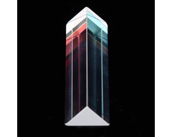 Optisch Glas Prisma - Driehoek Prisma - Natuurkunde Leren - K9 Optisch Glas - 15x15x87 mm - Transparant