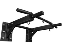 Optrekstang - Rekstok Muur - Binnen Fitness - Driehoekige Structuur - 95cm - Zwart
