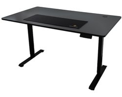 Opulenze Alto nero XL – Elektrisch verstelbaar zit/sta-bureau – Zwart – 80×160 cm inclusief Mousepad