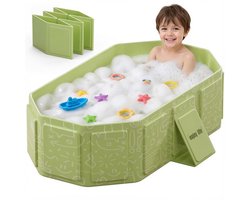 opvouwbaar baby badje – opvouwbaar bad - inklapbaar bad kind – Draagbaar babybad – Geschikt voor kinderen van 1 tot 8 jaar – PVC – Groen
