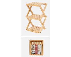 Opvouwbaar bamboe rek- Badkamerrek