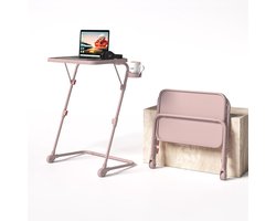 Opvouwbaar Bedtafel Bureau met Verstelbare Hoogte voor Laptop - Ideaal voor Bank of Bed - Geen Montage