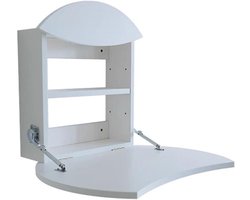 Opvouwbaar Bureau - Wandtafel Kaptafel - Ruimte Besparen - Hout Materiaal - Niet Gespecificeerd - Wit