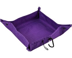 Opvouwbaar Dienblad - Bureau Organizer - Spullen Opbergen - Waterdicht Polyester - 35 x 35 cm - Paars